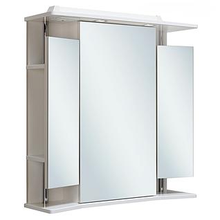 Шкаф зеркальный для ванной Runo Валенсия 75 Белый Правый
