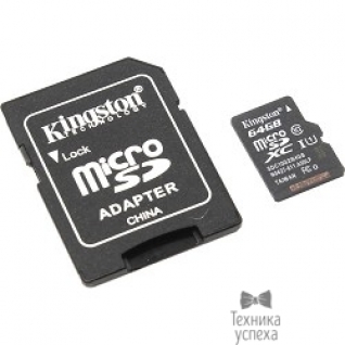 Kingston Micro SecureDigital 64Gb Kingston SDC10G2/64GB MicroSDXC Class 10 UHS-I, SD adapter