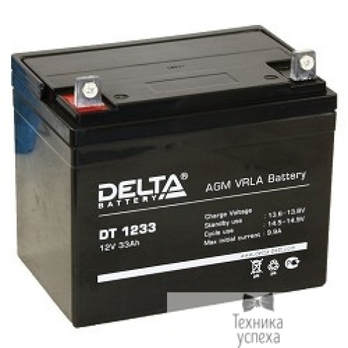 Delta Delta DT 1233 (33 А\ч, 12В) свинцово- кислотный аккумулятор 6878703