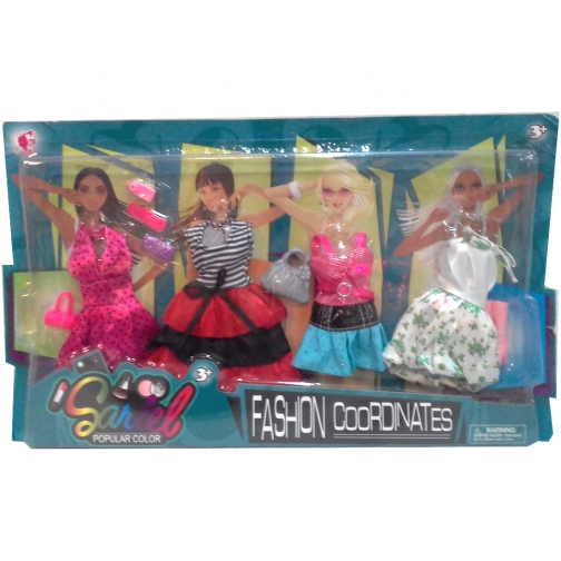 Набор одежды и аксессуаров для кукол Fashion Coordinates Junfa Toys 37712507 2