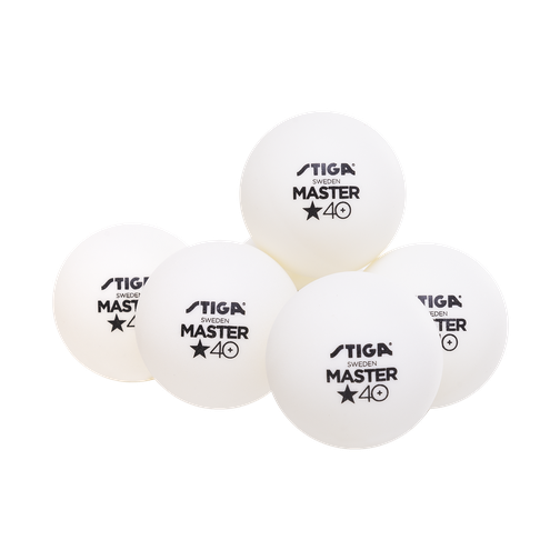 Мяч для настольного тенниса Stiga Master Abs 1*, белый, 6 шт. 42219494 1