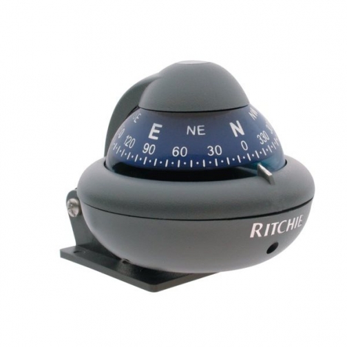 Ritchie Navigation Компас с конической картушкой Ritchie Navigation Sport X-10-M серый/синий 51 мм 12 В устанавливается на кронштейне 1200079