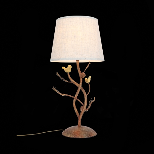 Настольная лампа St Luce Светло-коричневый/Бежевый E27 1*40W 37396830 1
