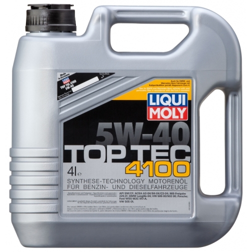 Моторное масло LIQUI MOLY Top Tec 4100 5W-40 4 литра 5927059