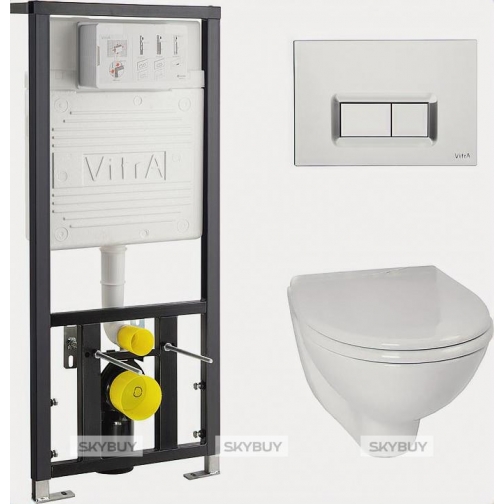 Комплект VitrA Arkitekt 9005B003-7211 кнопка хром 37952445