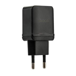 Адаптер питания Hoco C33A Little superior double port charger Apple&Android (2USB: 5V max 2.4A) Черный