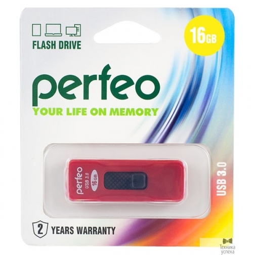 Perfeo Perfeo USB Drive 16GB S05 Red PF-S05R016 USB3.0 6872142
