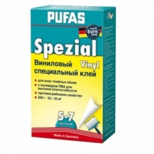 ПУФАС 052 клей для виниловых обоев специальный (0,2кг) / PUFAS N052 клей специальный виниловый (0,2кг) Euro 3000 Spezial Kleber Пуфас