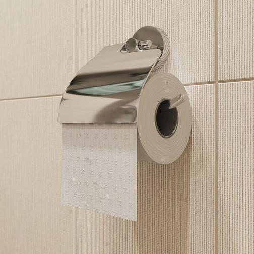 Держатель для туалетной бумаги с крышкой IDDIS Sena сплав металлов (SENSSC0i43) 42636454