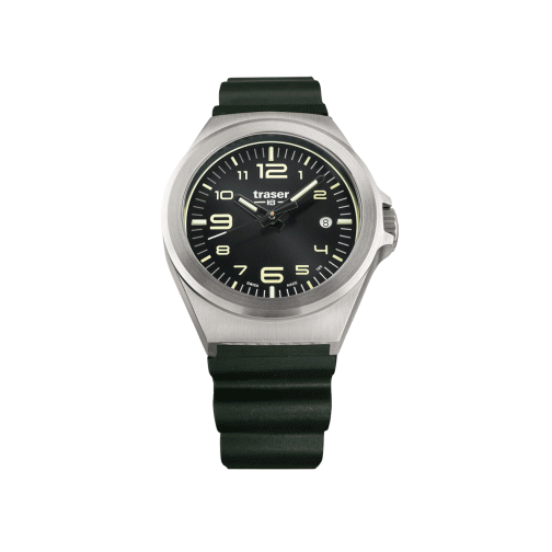 Часы Traser P59 Essential S BlackD, каучуковый ремешок 37933332 2