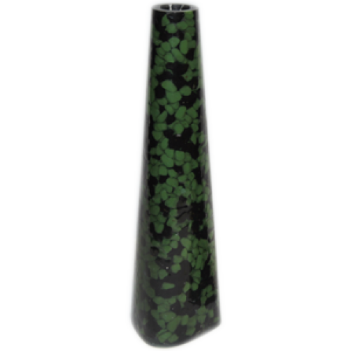 Подсвечник для тонкой свечи, 22 см, Кварц окрашенный, смесь цветная: зеленый , черный 754202