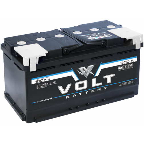 Аккумулятор VOLT STANDARD 6CT- 100 N 100 Ач (A/h) прямая полярность - VS 10011 VOLT VS 6CT - 100 N 2060667