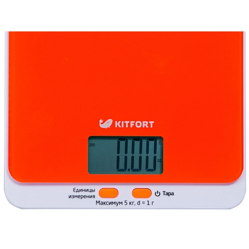 KITFORT Кухонные весы Kitfort КТ-803-5, оранжевые 37690451 2