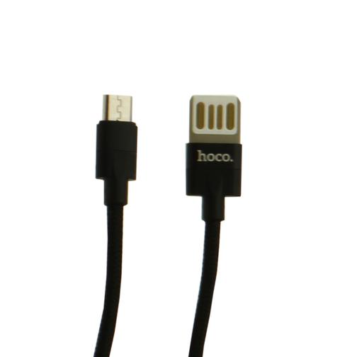 USB дата-кабель Hoco U55 Outstanding charging data cable MicroUSB (1.2 м) Черный 42532400