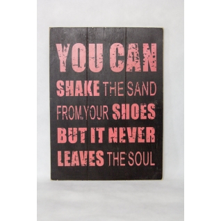 Табличка деревянная "You can shake the sand"