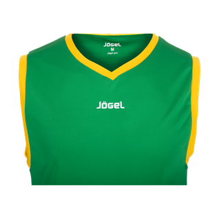 Майка баскетбольная Jögel Jbt-1020-034, зеленый/желтый, детская размер YXS