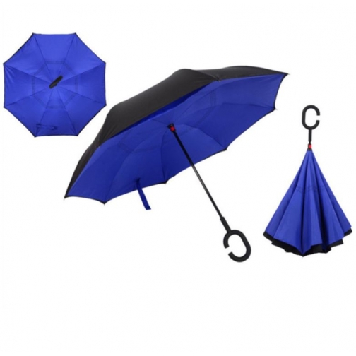 Обратный зонт наоборот антизонт синий Антизонт Umbrella 37698007