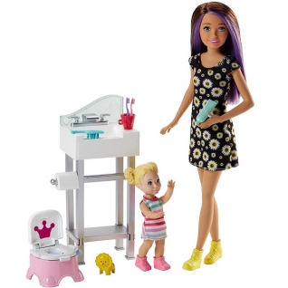 Куклы и пупсы Mattel Barbie Mattel Barbie FJB01 Барби Набор &quot;Няня&quot;