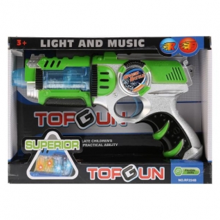 Пистолет на бат. свет+звук RF224B в кор. в кор.2*48шт Shantou City Daxiang Plastic Toy Products Co., Ltd