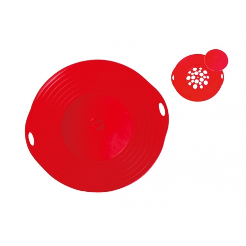 Силиконовая крышка Невыкипайка, диаметр 15-29 см, цвет красный 37659436 1