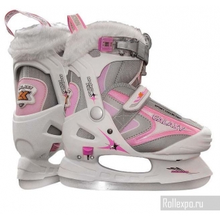 Раздвижные коньки СК (Спортивная коллекция) Galaxy Girl розовые 32-35