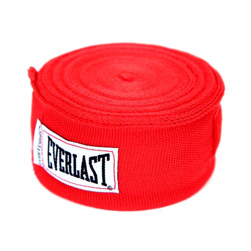 Бинт боксерский Everlast 4463rd, 2.5 м, эластик, красный 42219088 1