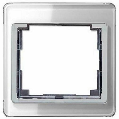 Рамка Jung SL 500 (SL581SI) 1 пост вертикальная серебро акриловое стекло 38101179