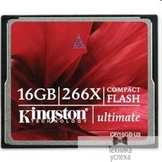 Kingston Compact Flash Kingston Ultimate 16 Gb, (CF/16GB-U2) 266-x