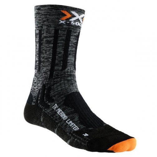 X-Bionic Носки X-Socks походные Merino Limited, цвет серо-черный 5036373