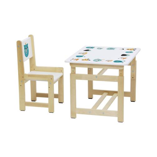 Столик и стульчик Polini Комплект растущей детской мебели Polini kids Eco 400 SM 68х55 см 42746257 25