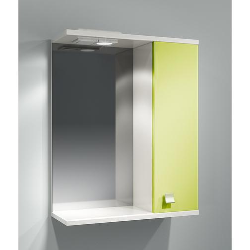 Шкаф зеркальный ДОМИНО 55 правый с/о (цвет фисташковый) (TIVOLI) 42569975