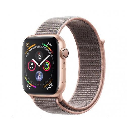 Часы Apple Watch Series 4 GPS 44mm Gold Aluminium Case with Pink Sand Sport Loop MU6G2 42301624