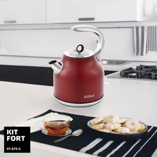 KITFORT Чайник Kitfort KT-675-3, красный