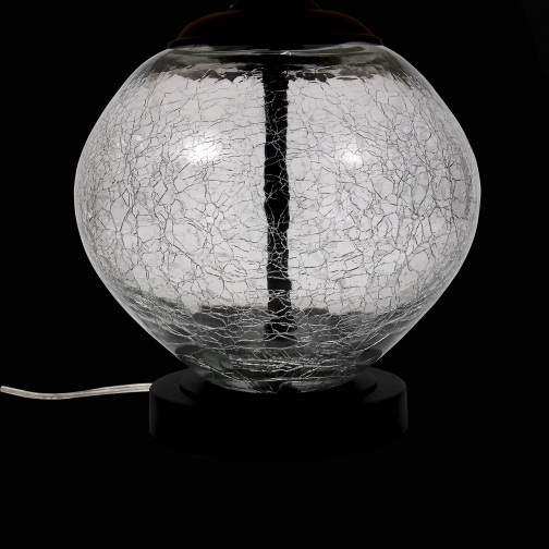 Настольная лампа St Luce Коричневый, Прозрачное стекло с трещинами/Бежевый E27 1*60W (и 37397112 3