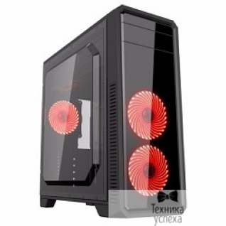 GameMax GameMax G561-F Red без БП (Midi Tower, ATX Black, Red Led)