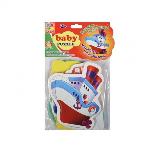 Мягкие пазлы Baby Puzzle - Машины-помощники, 15 элементов Vladi Toys 37725580 1