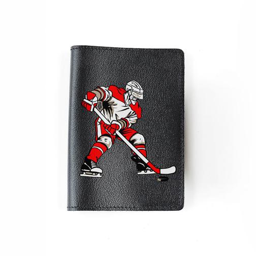 Обложка на паспорт Красно-белый хоккеист 42783973 4