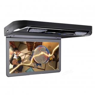 Автомобильный потолочный монитор 13.3" со встроенным Full HD медиаплеером ERGO ER13S-DVD (черный) Ergo