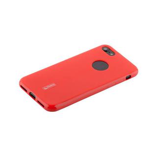 Чехол-накладка силиконовый Cherry матовый 0.4mm & пленка для iPhone 8/ 7 (4.7) Красный