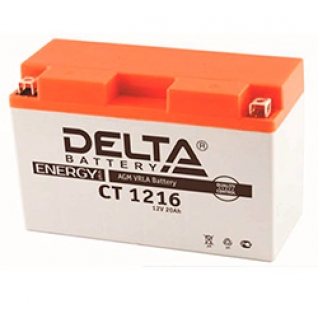 Мотоаккумулятор Delta CT 1216 (YB16AL-A2) 16 Ач