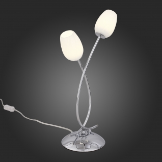 Настольная лампа St Luce Хром/Белый LED 2*3W