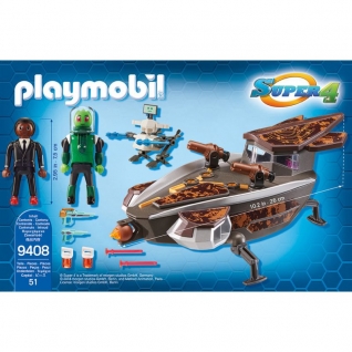 Конструктор Playmobil Супер4: Скайджет пришельца Сикрониана с Джином