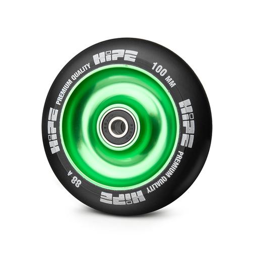 Колесо Hipe Solid 100mm, зеленый/черный 42219463