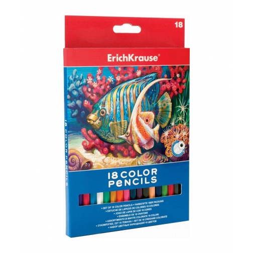 Цветные карандаши, 18 цветов Erich Krause 37709556