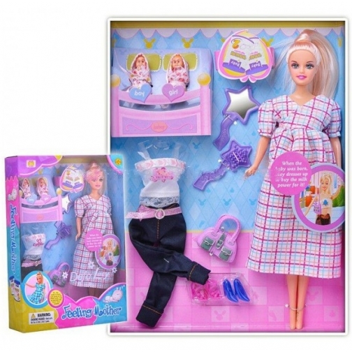 Беременная кукла Defa Lucy со съемным животом и двумя малышами 37708783 3