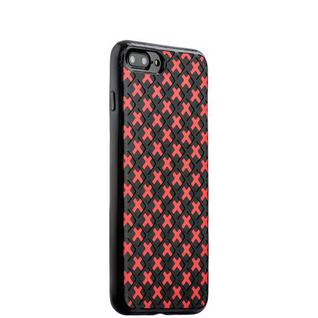 Чехол-накладка силиконовый COTEetCI College Case для iPhone 8 Plus/ 7 Plus (5.5) CS7036-BR Черно-красный