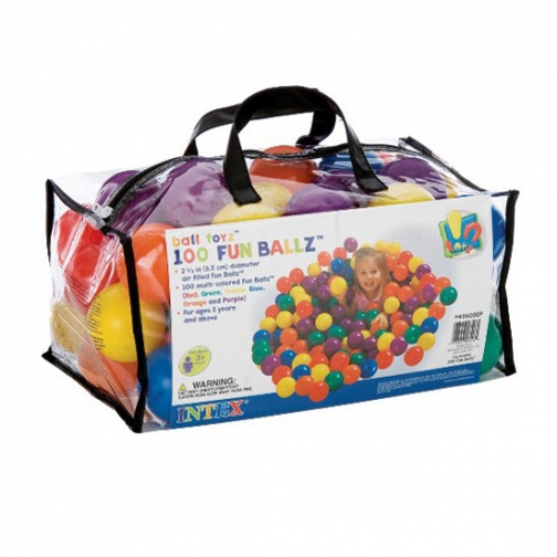 Пластиковые мячики для сухого бассейна, 100 штук Intex 37711854 6