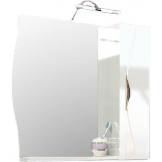 Зеркало-шкаф Edelform Бруно белый со светильником Edelform