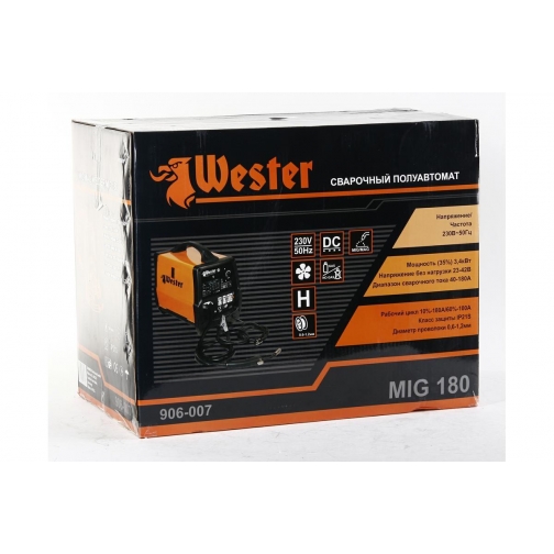 Сварочный полуавтомат WESTER MIG180 40-180A 0.6-1.6мм 1210227