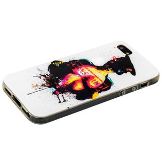 Чехол-накладка UV-print для iPhone SE/ 5S/ 5 силикон (18+) тип 35